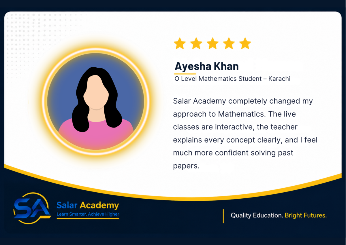Testimonial from Ayesha Khan, Salar Academy student parent
